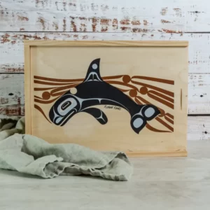 Large Wooden Gift Box | Whale Art