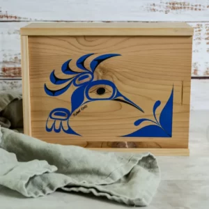 Medium Wooden Gift Box | Seafood | Hummingbird Art