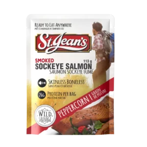 STJ Peppercorn Smoked Salmon Pouch Single
