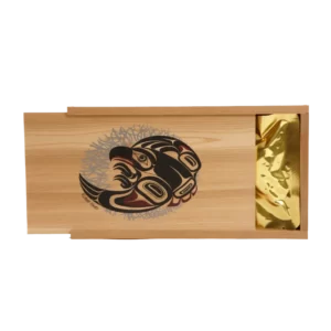 Small Wooden Box | Smoked Salmon | Eagle Art